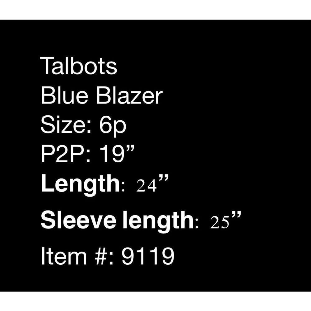 Talbots Bright Blue Linen Jacket- Size 6P - Picture 7 of 7